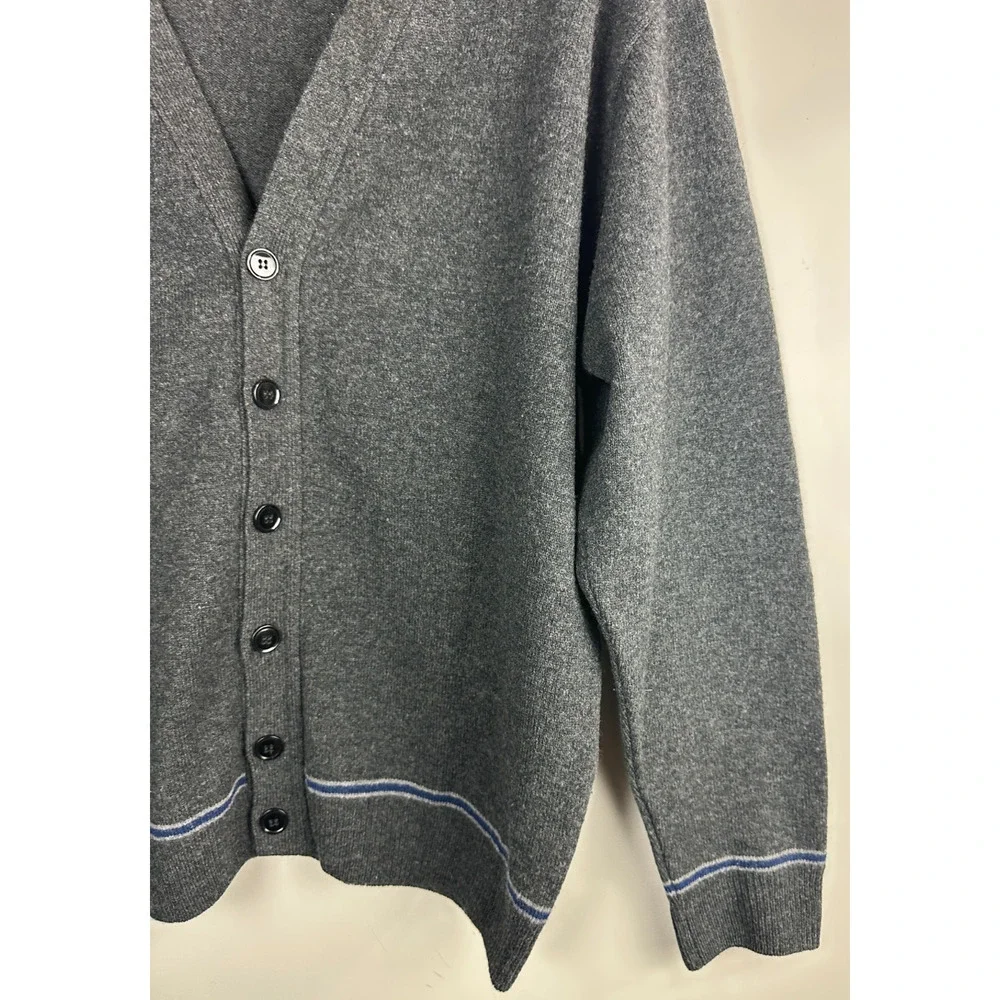 Harry Potter Wizarding World Cardigan Sweater Ravenclaw Lambswool Charcoal Gray - Picture 5 of 13